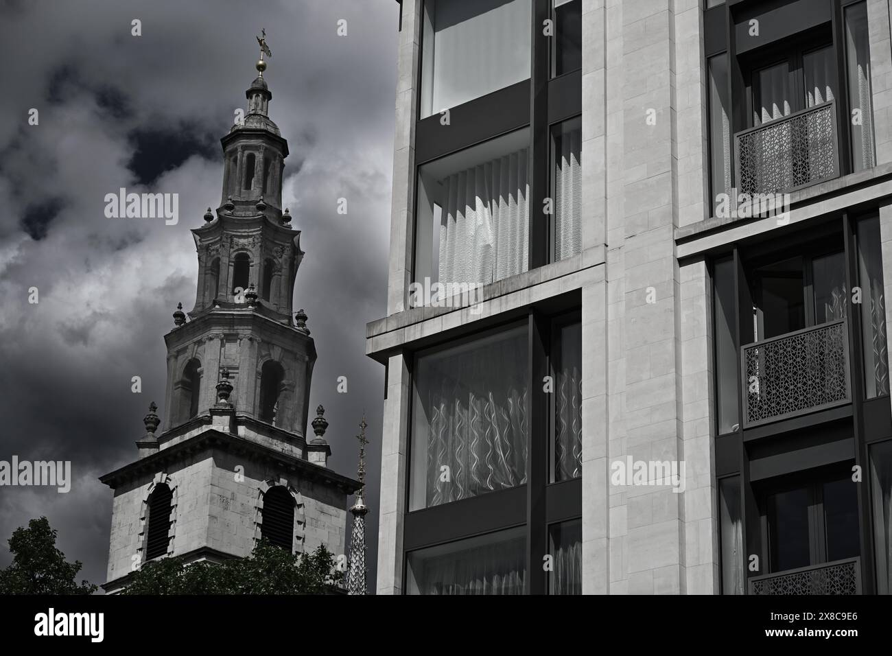 Old and New Architecture Stock Photo - Alamy
