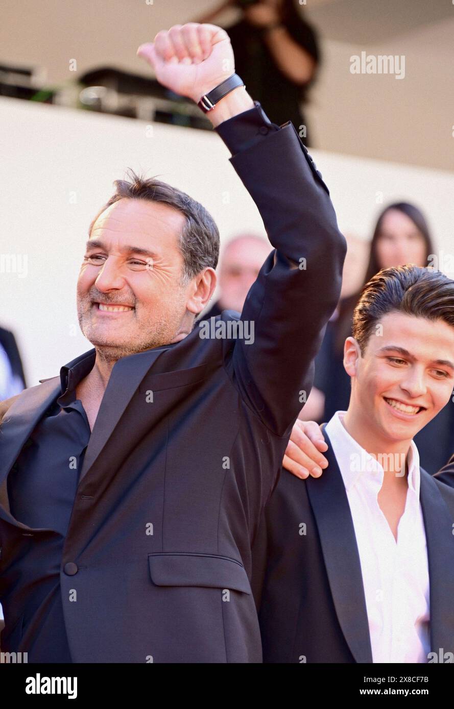 Gilles Lellouche (in Prada) "L'amour ouf" ('Beating Hearts') Cannes