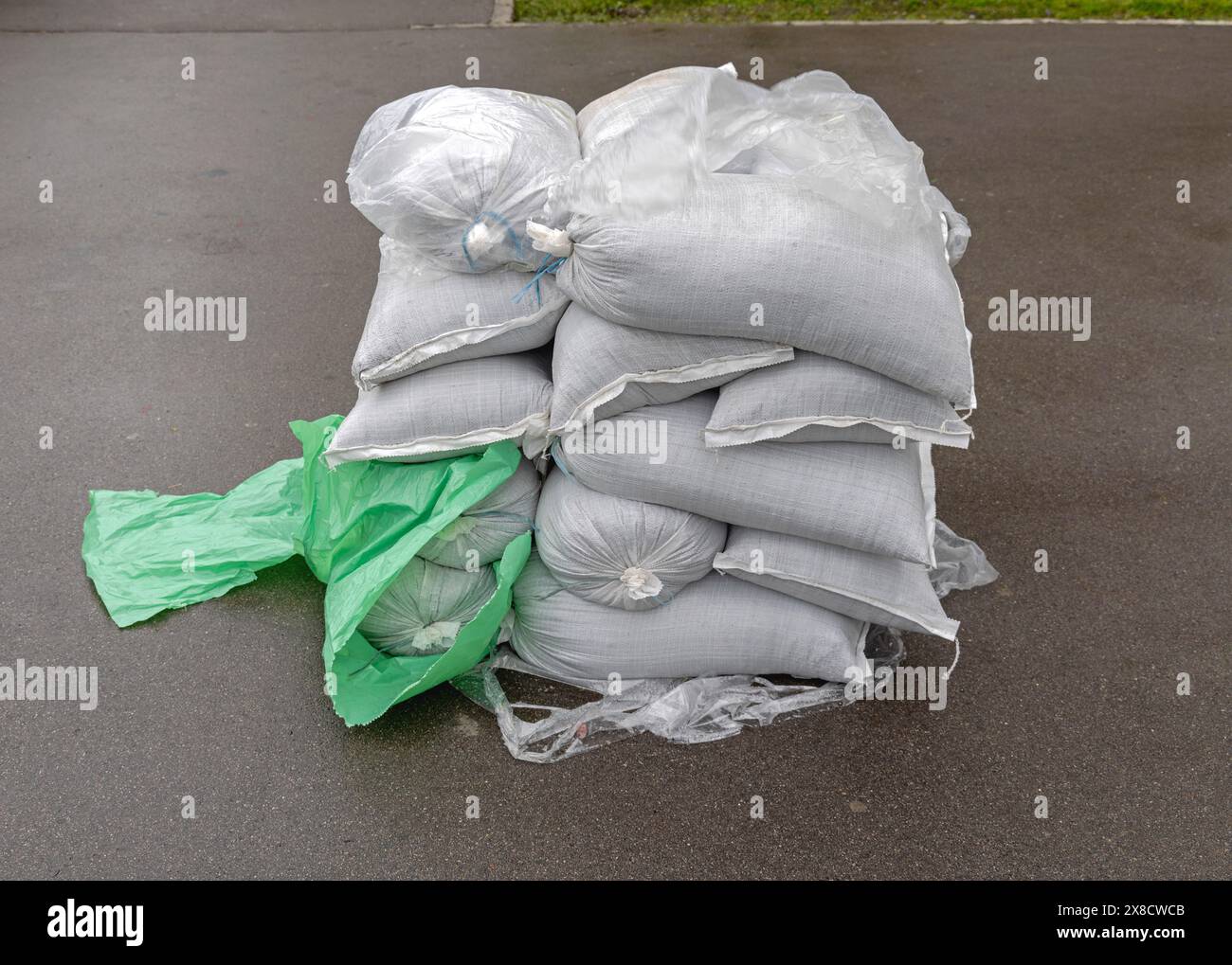 Empty Sack Stack Stack of sacks hi-res stock photography and images - Alamy
