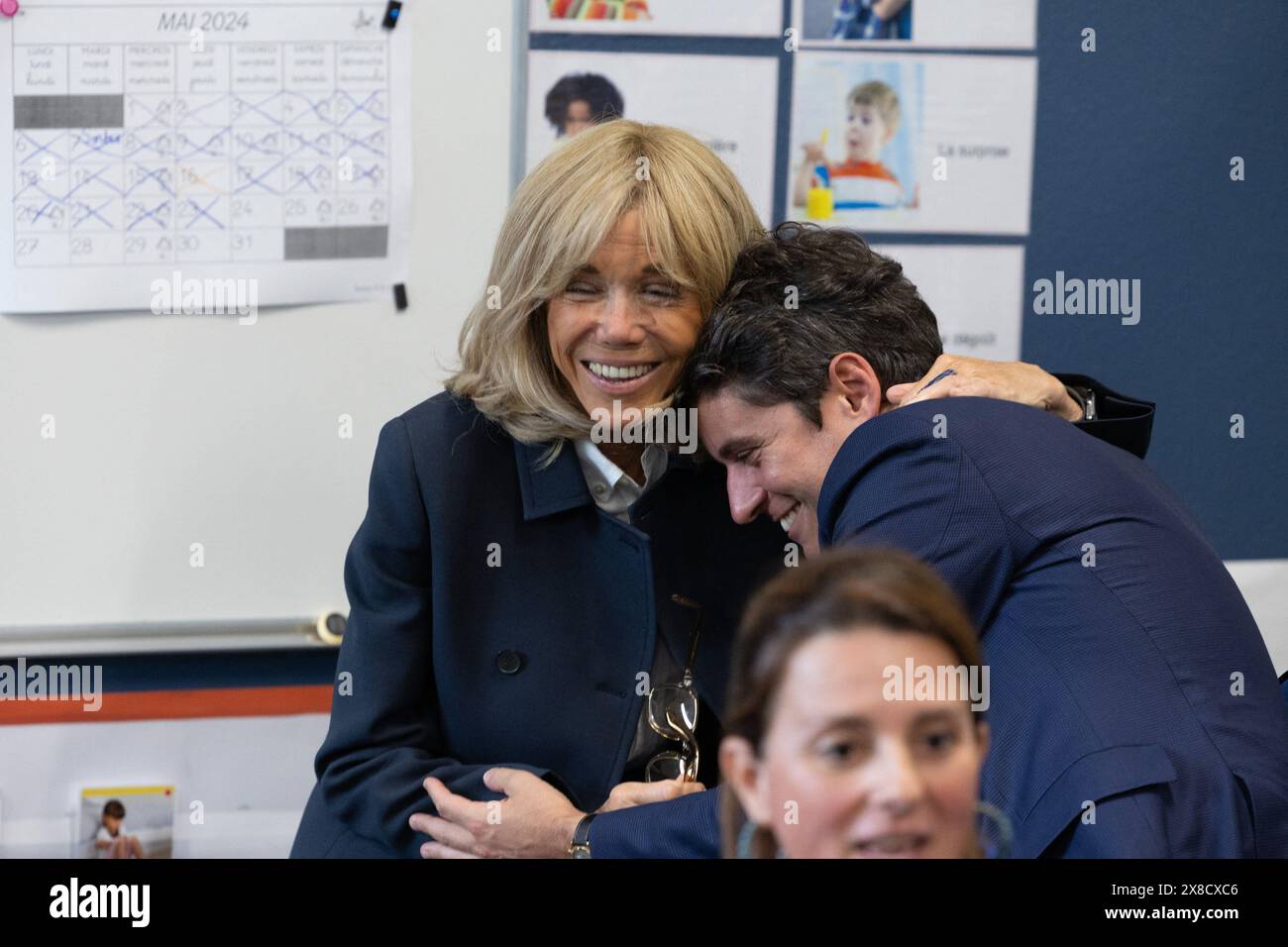 Antony, France. 24th May, 2024. French President wife Brigitte Macron ...