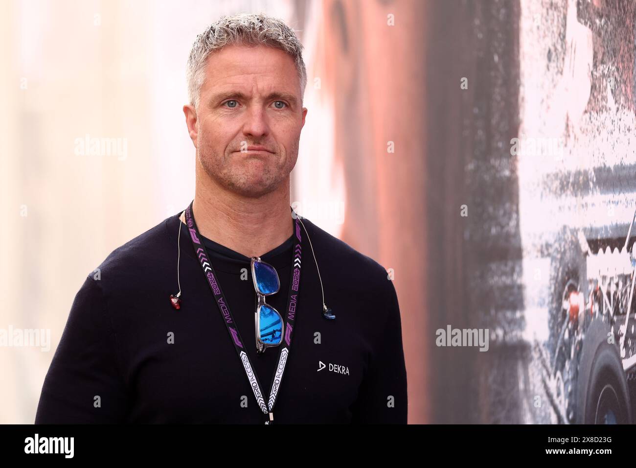 Monaco, Monaco. 24th May, 2024. Former driver Ralf Schumacher in the paddock after free practice 2 ahead of the F1 Grand Prix of Monaco at Circuit de Monaco on May 24, 2024 in Monte-Carlo, Monaco. Credit: Marco Canoniero/Alamy Live News Stock Photo