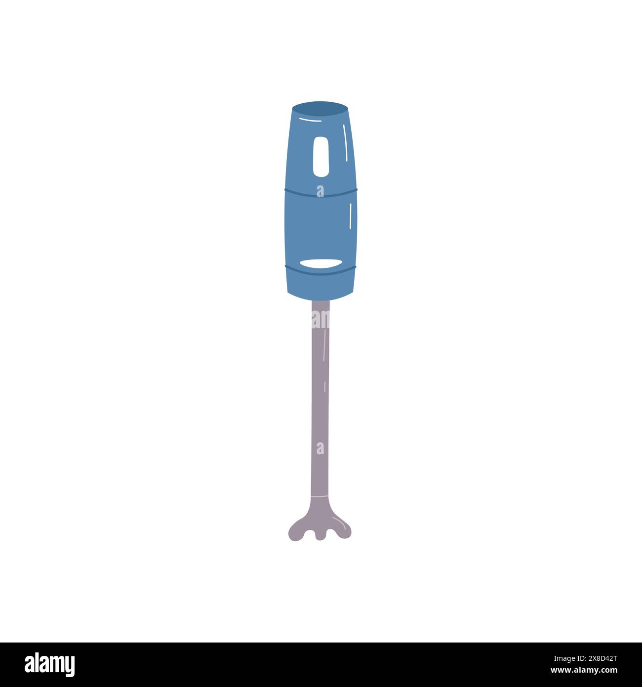 Vector illustration of a blue color brook blender on a white background. Stock Vector