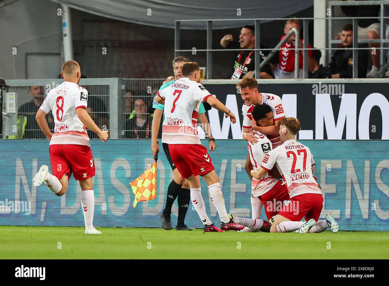 24 May 2024, Bavaria, Regensburg Soccer Bundesliga 2 Relegation