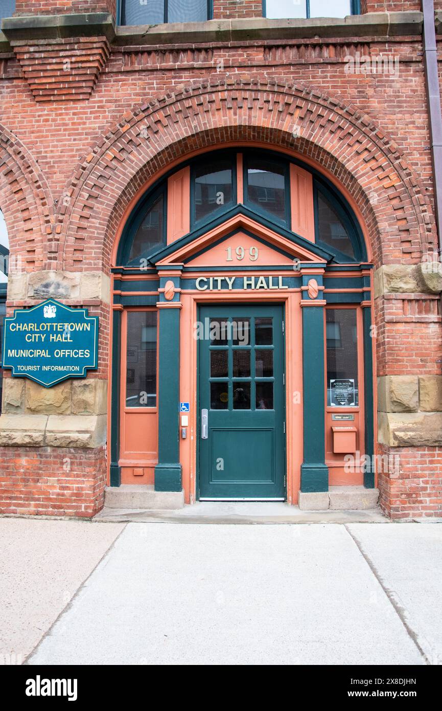 Charlottetown city hall in Prince Edward Island, Canada Stock Photo