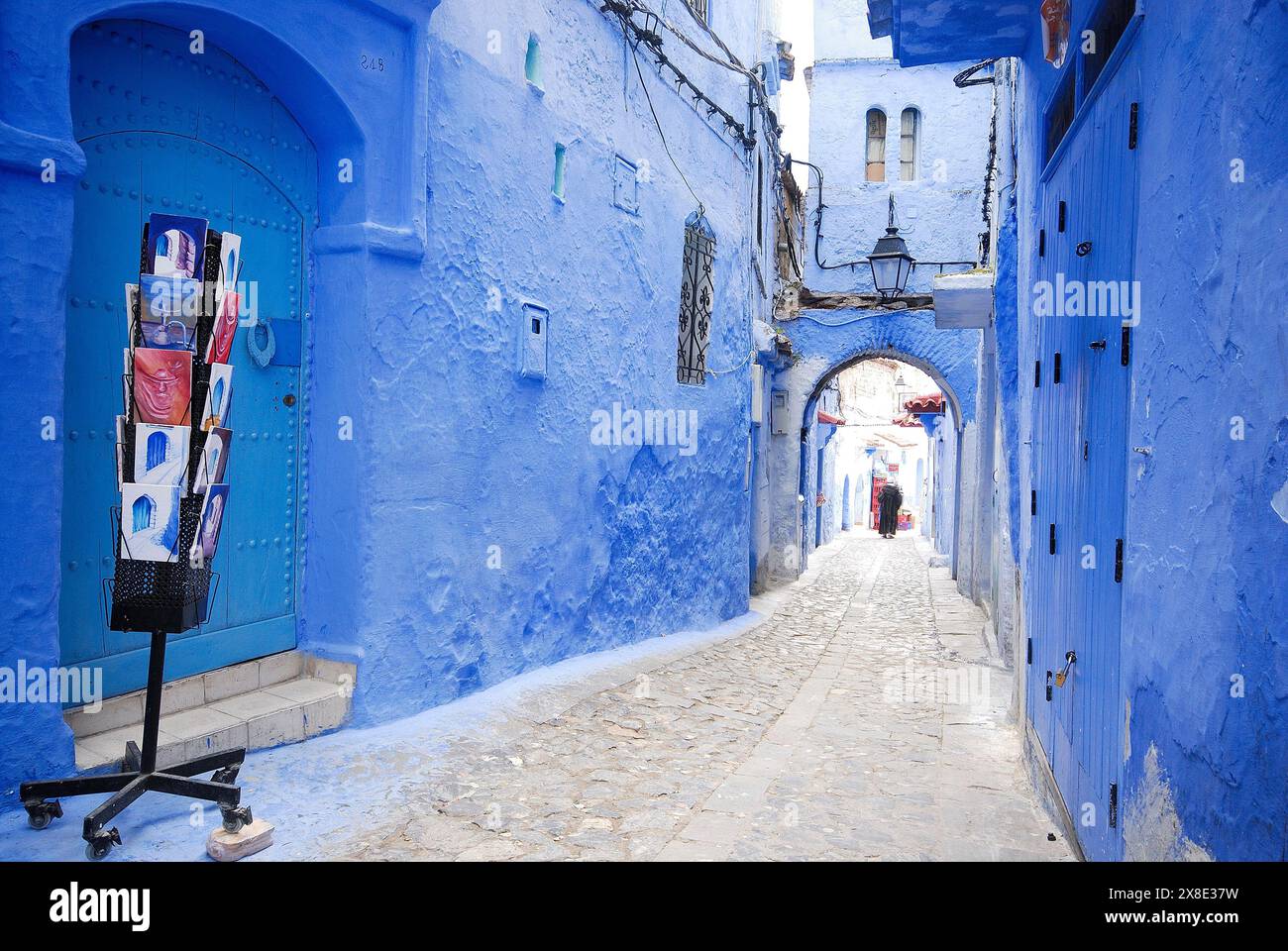 Blue town of Chefchaouen, Maroc Stock Photo
