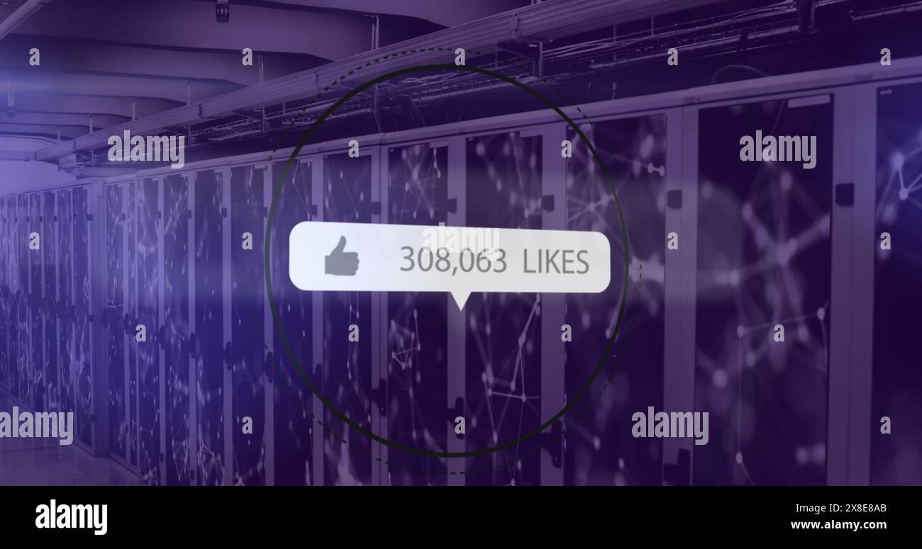 Digital interface icons animation over hi-res stock photography and ...