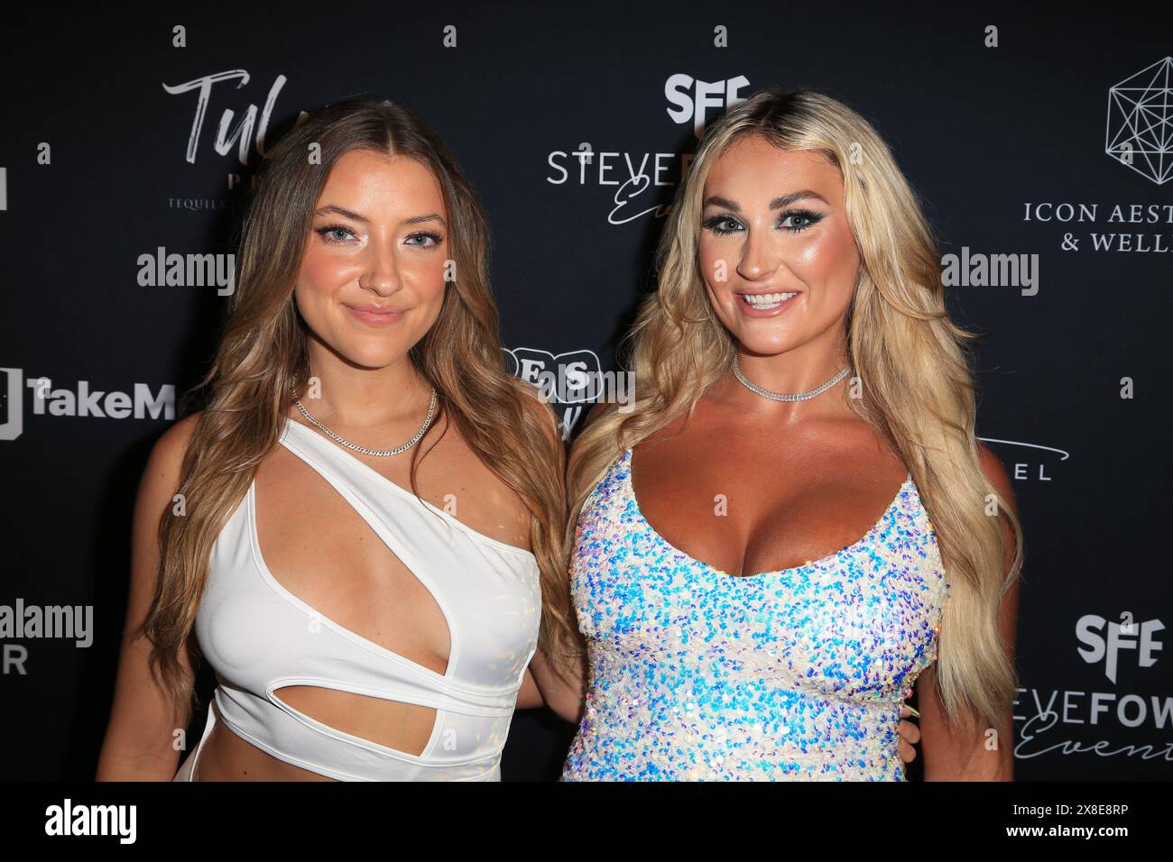 MIAMI, FL, USA - MAY 18, 2024. Abigail Lee and Alyssa Grassie the Babes