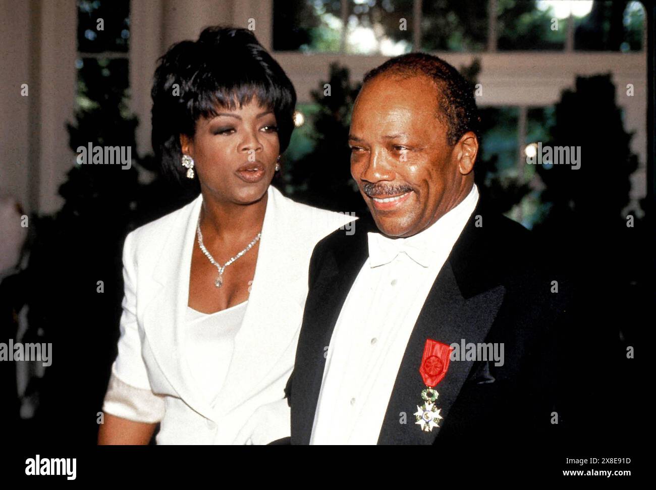 Dec. 28, 2004 - QUINCY JONES AND OPRAH WINFREY. JAMES M KELLY- 1994.QUINCYJONESRETRO(Credit Image: © James M. Kelly/ZUMA Wire) EDITORIAL USAGE ONLY! Not for Commercial USAGE! Stock Photo