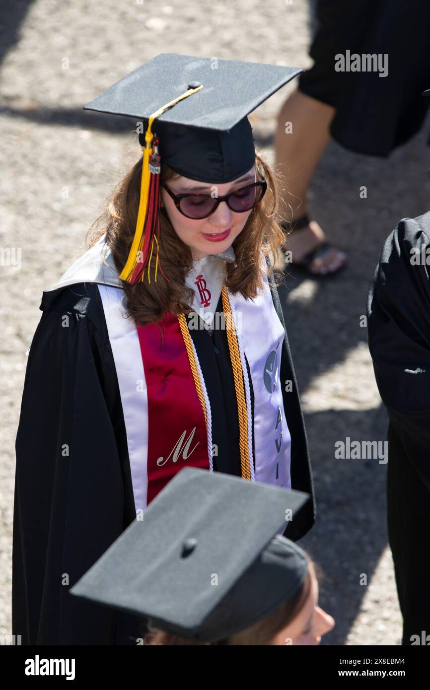 Modesto, Ca, USA. 24th May, 2024. Isabella Cannistraci, A graduating ...