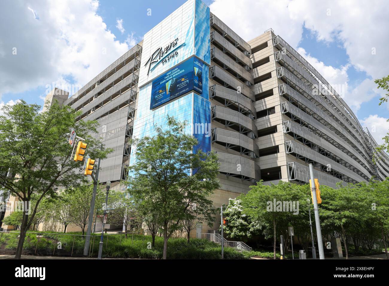 Pittsburgh, United States. 24th May, 2024. An exterior view of the Rivers Casino in Pittsburgh. Credit: SOPA Images Limited/Alamy Live News Stock Photo