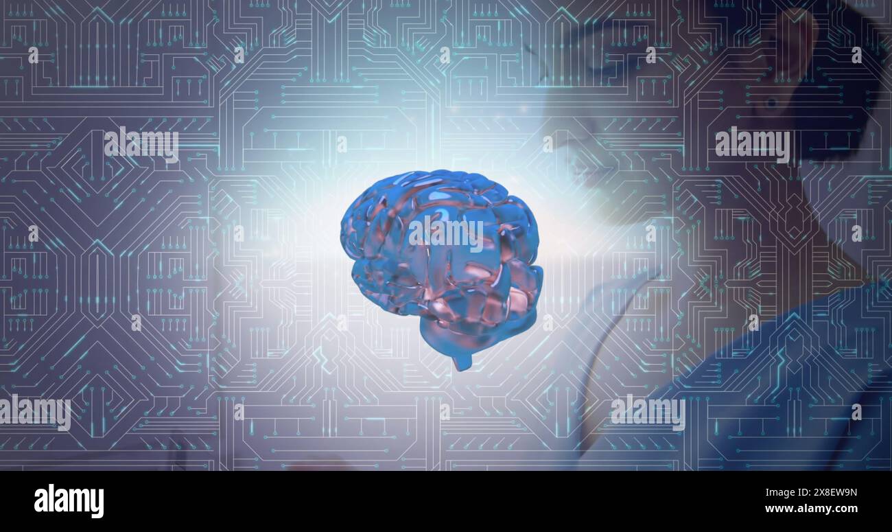 Animation digital brain computer circuit hi-res stock photography and ...