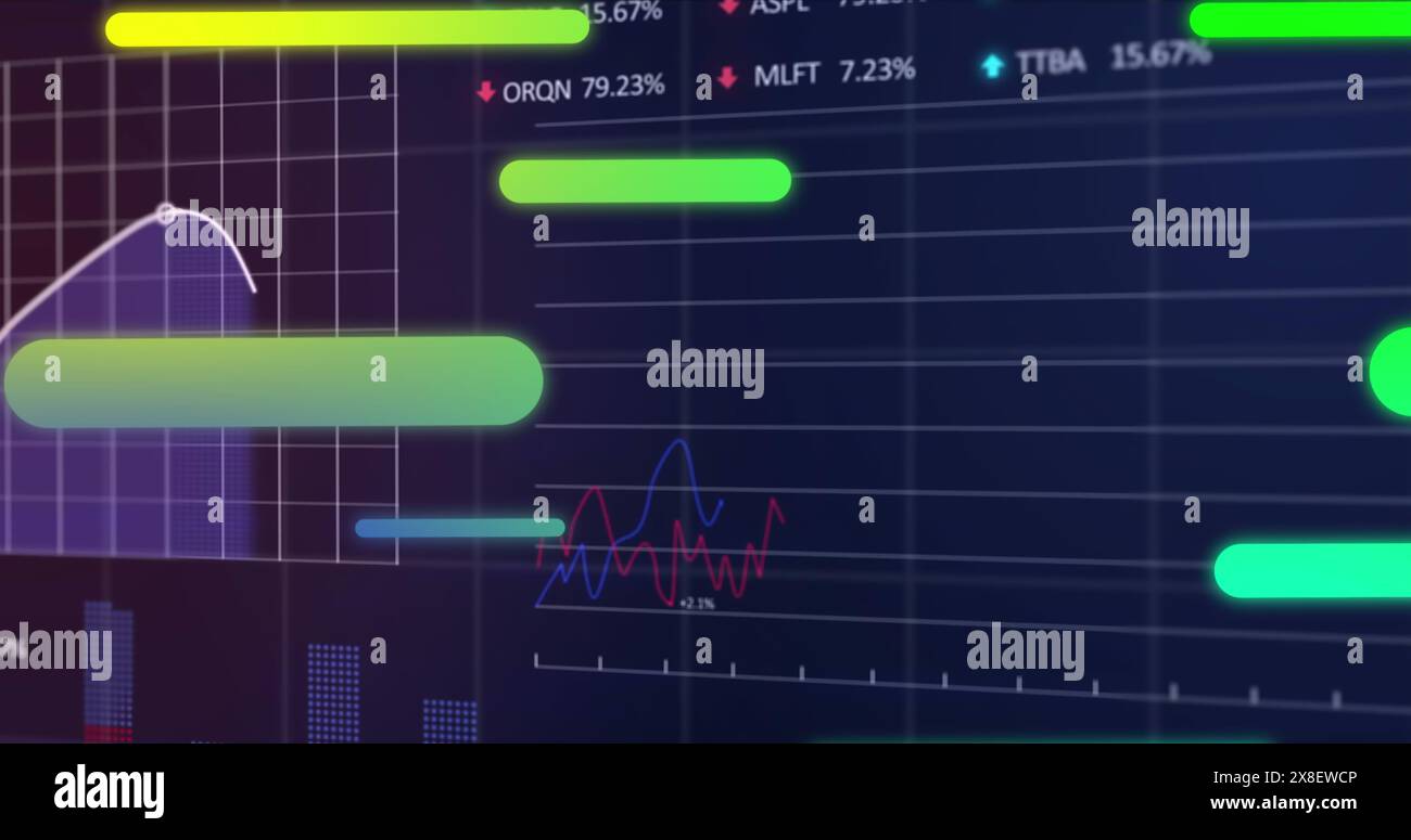 Animation graphs financial data moving hi-res stock photography and ...