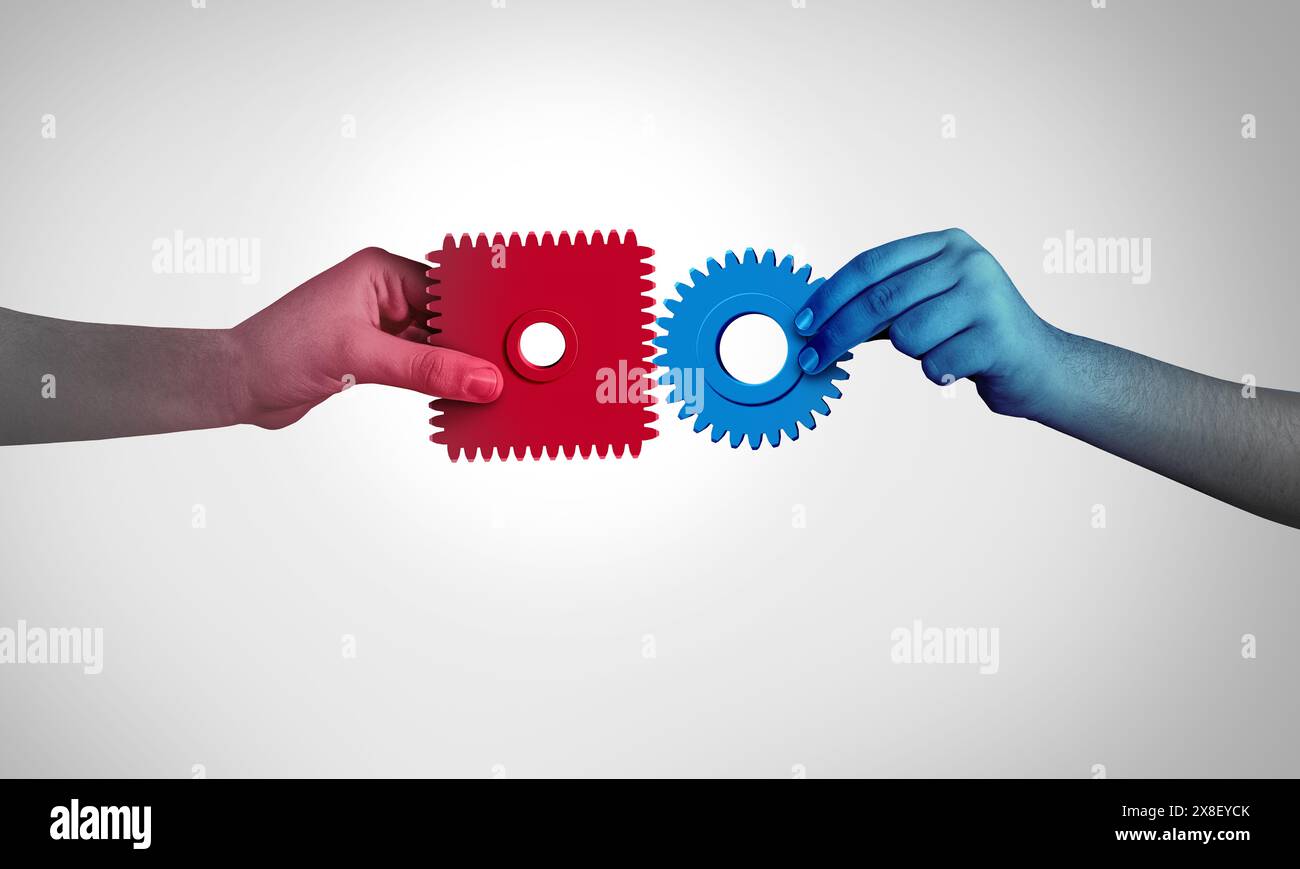 Business Meeting Challenge as two incompatible people connecting with ...