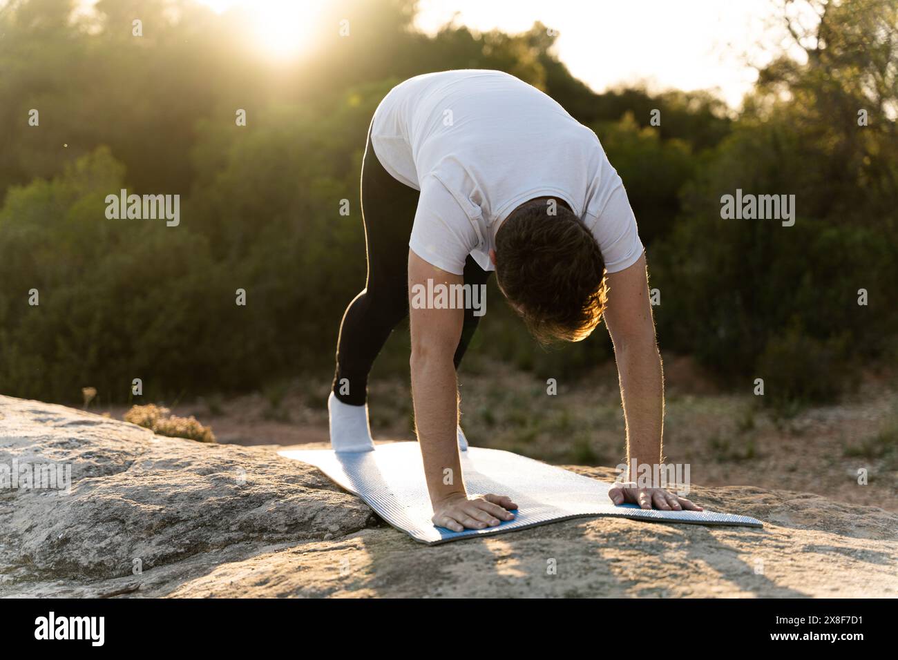 Fitness man stretching body hi-res stock photography and images - Alamy