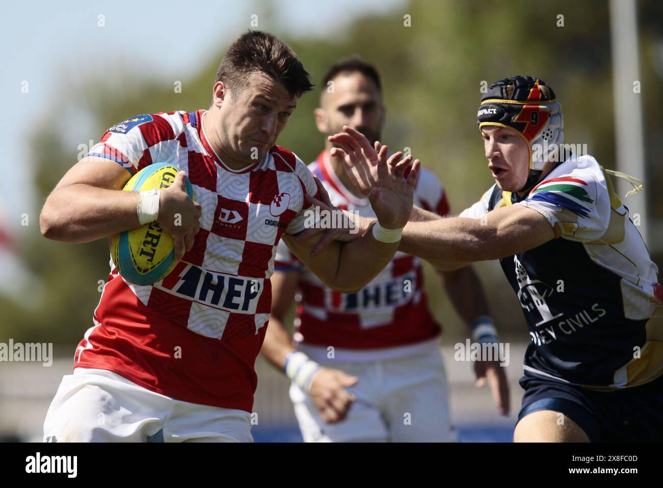 Villajoyosa, Spain. May 25, 2024. Croatia and SA All Stars men’s rugby ...