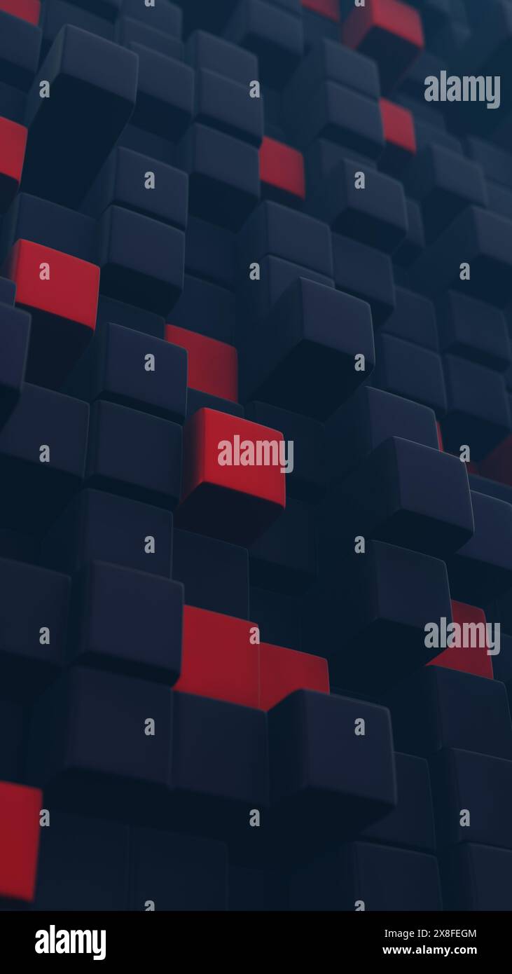 An array of shapes that create a sense of dynamic tension. Stock Photo