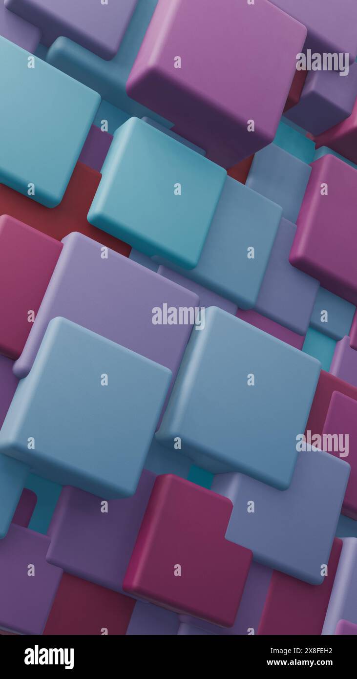 An array of shapes that create a sense of dynamic tension. Stock Photo