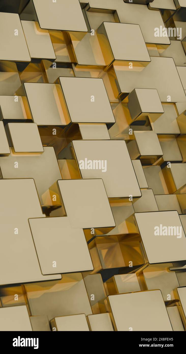 An array of shapes that create a sense of dynamic tension. Stock Photo