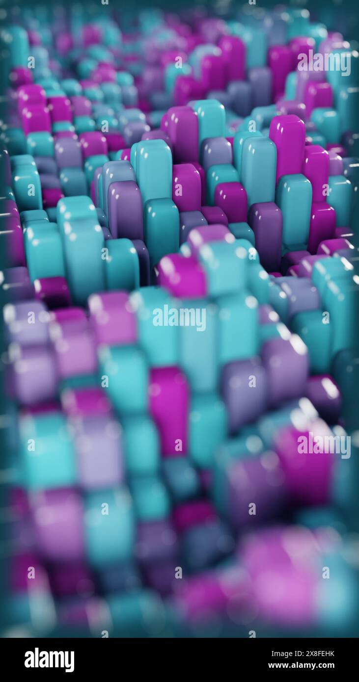 An array of shapes that create a sense of dynamic tension. Stock Photo