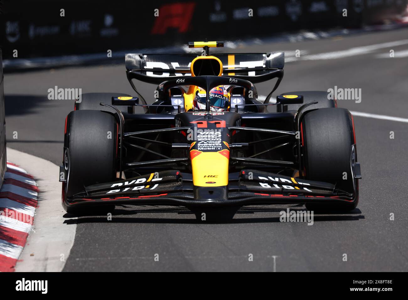 Monaco, Monaco. 25th May, 2025. Sergio Perez of Red Bull Racing on