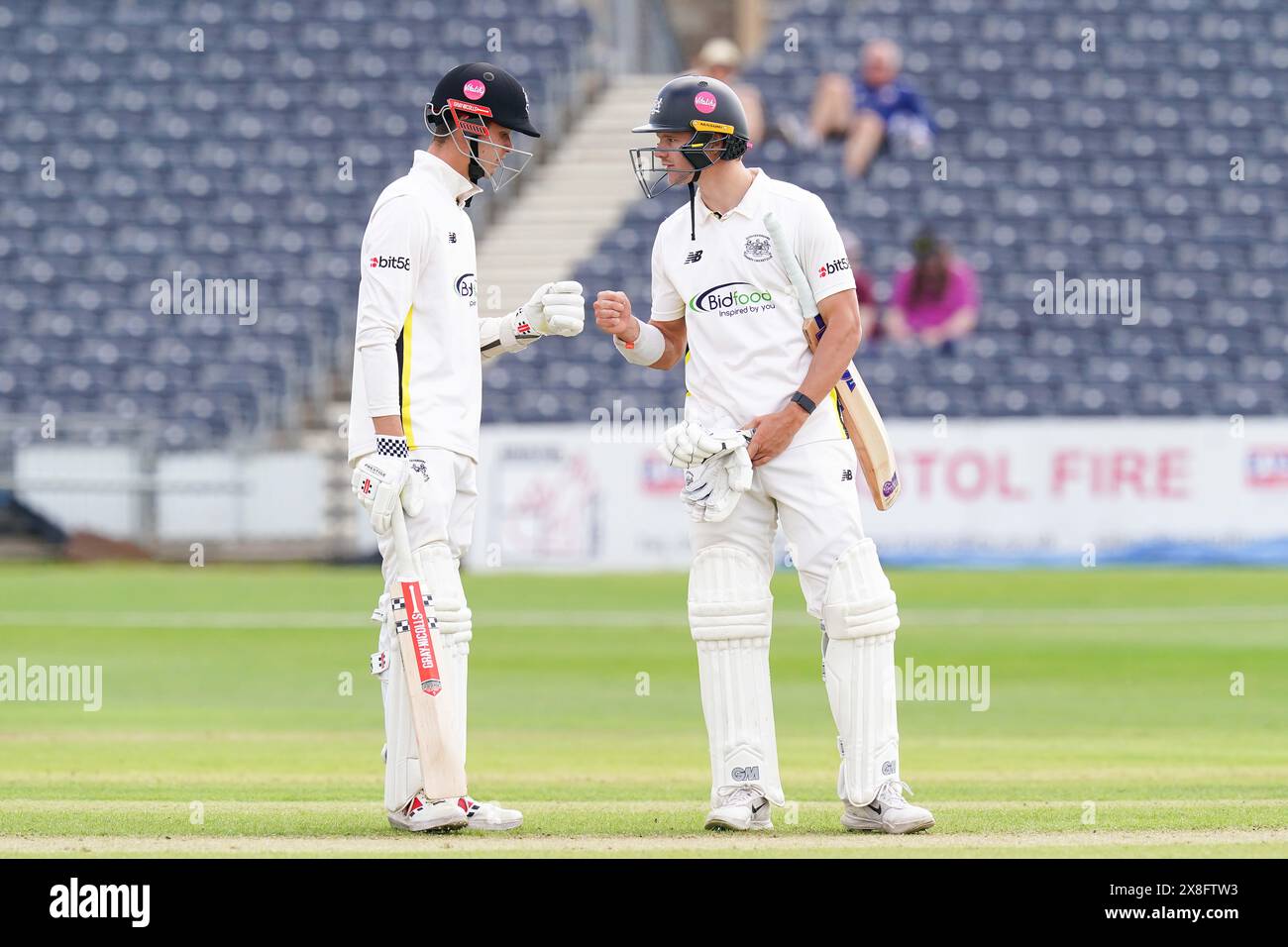 Bristol, UK, 25 May 2024. Gloucestershire's Ollie Price and Ben
