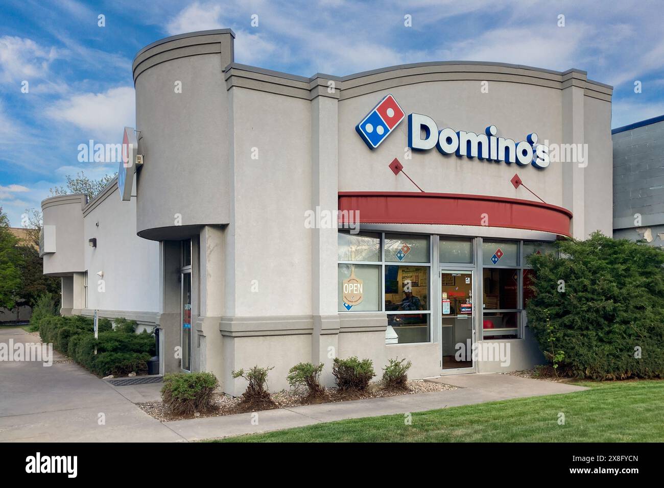 FORT COLLINS, CO, USA MAY 13, 2024 Domino's Pizza restaurant