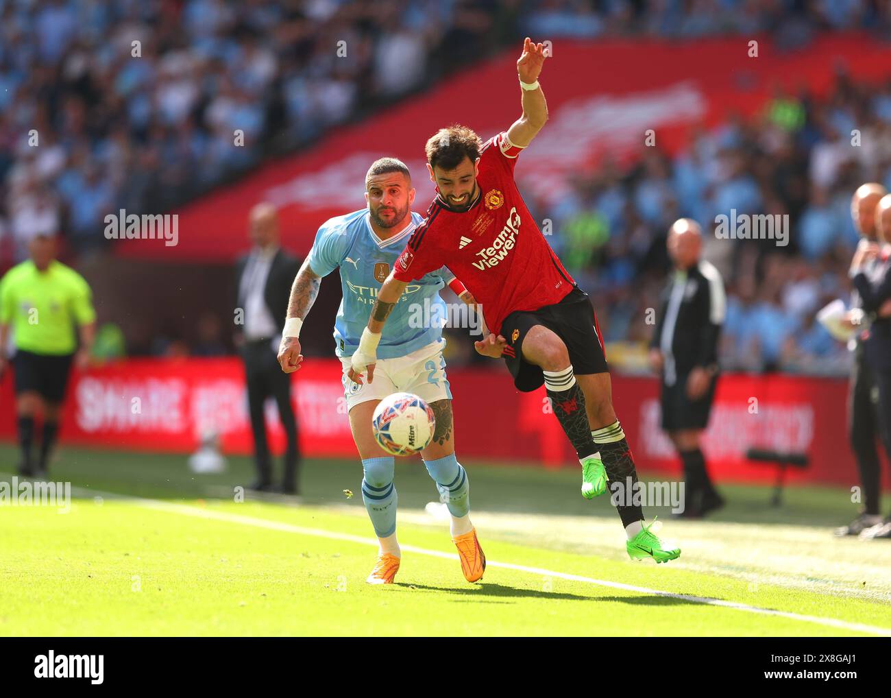 Wembley Stadium, London, UK. 25th May, 2024. FA Cup Final Football