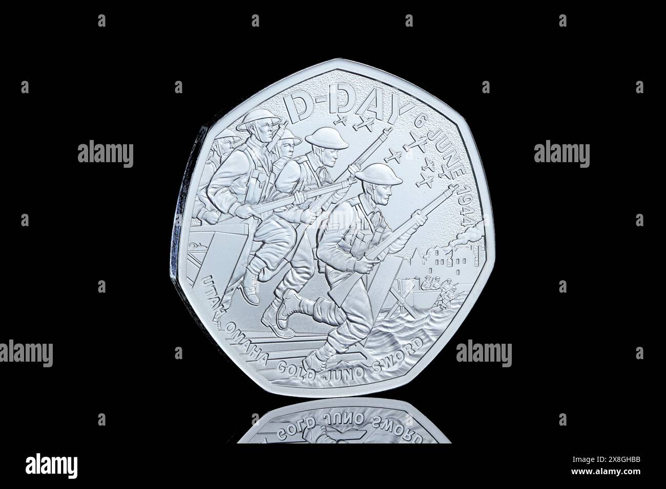 2024 50p coin to commemorate the 80th anniversary of the DDay Landings