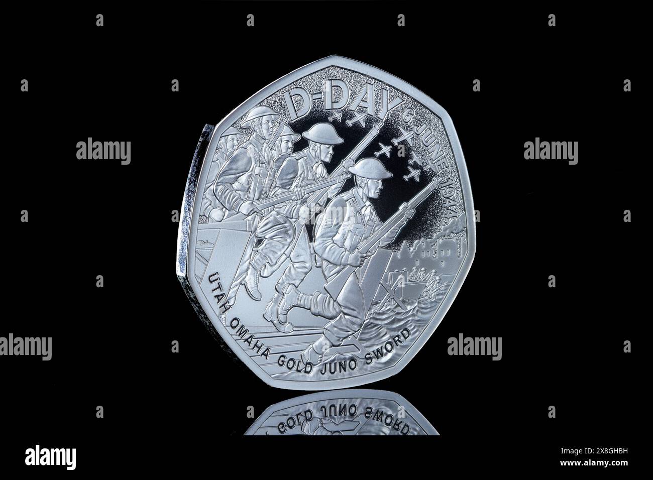 2024 50p coin to commemorate the 80th anniversary of the DDay Landings