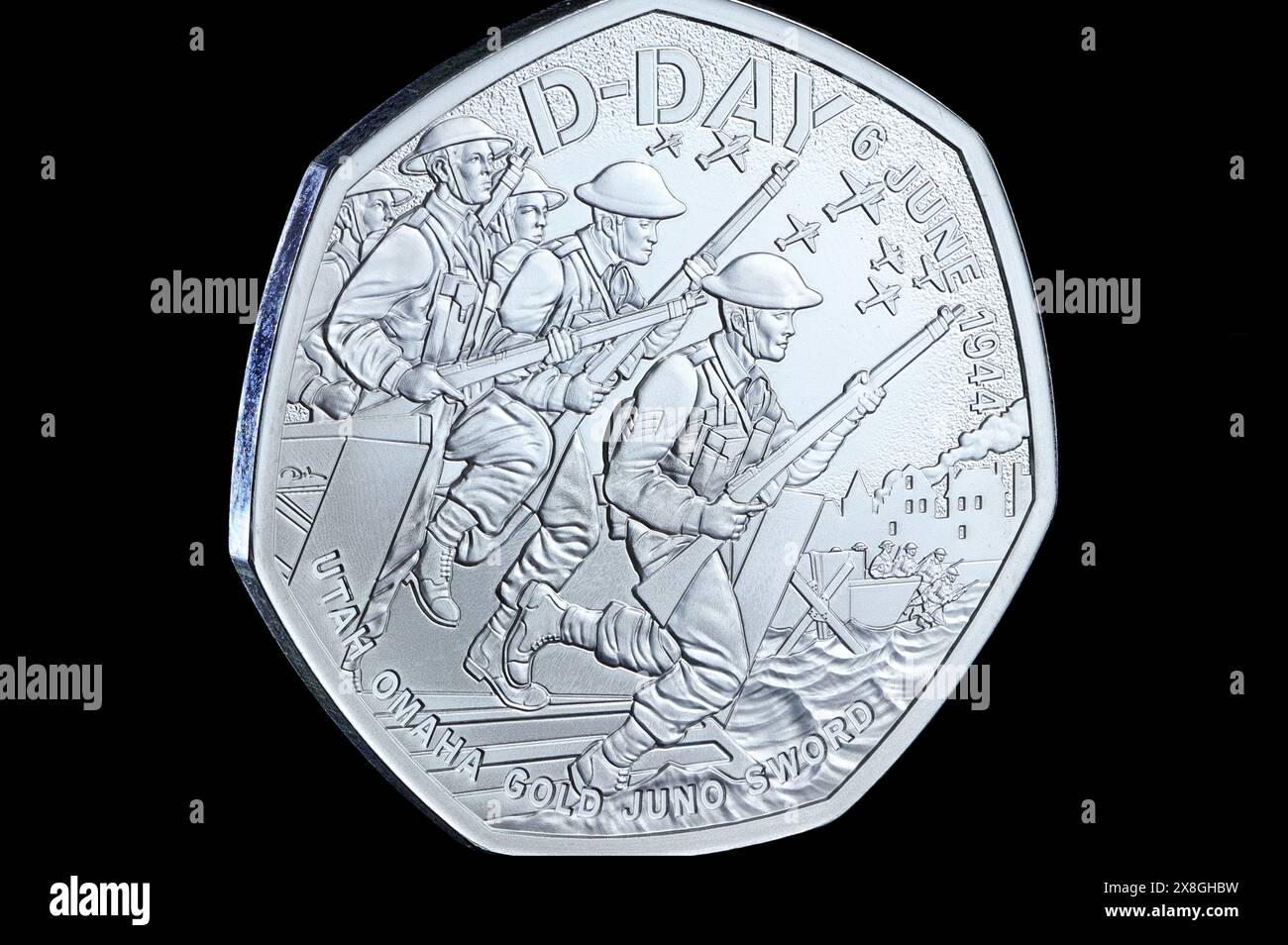 2024 50p coin to commemorate the 80th anniversary of the DDay Landings