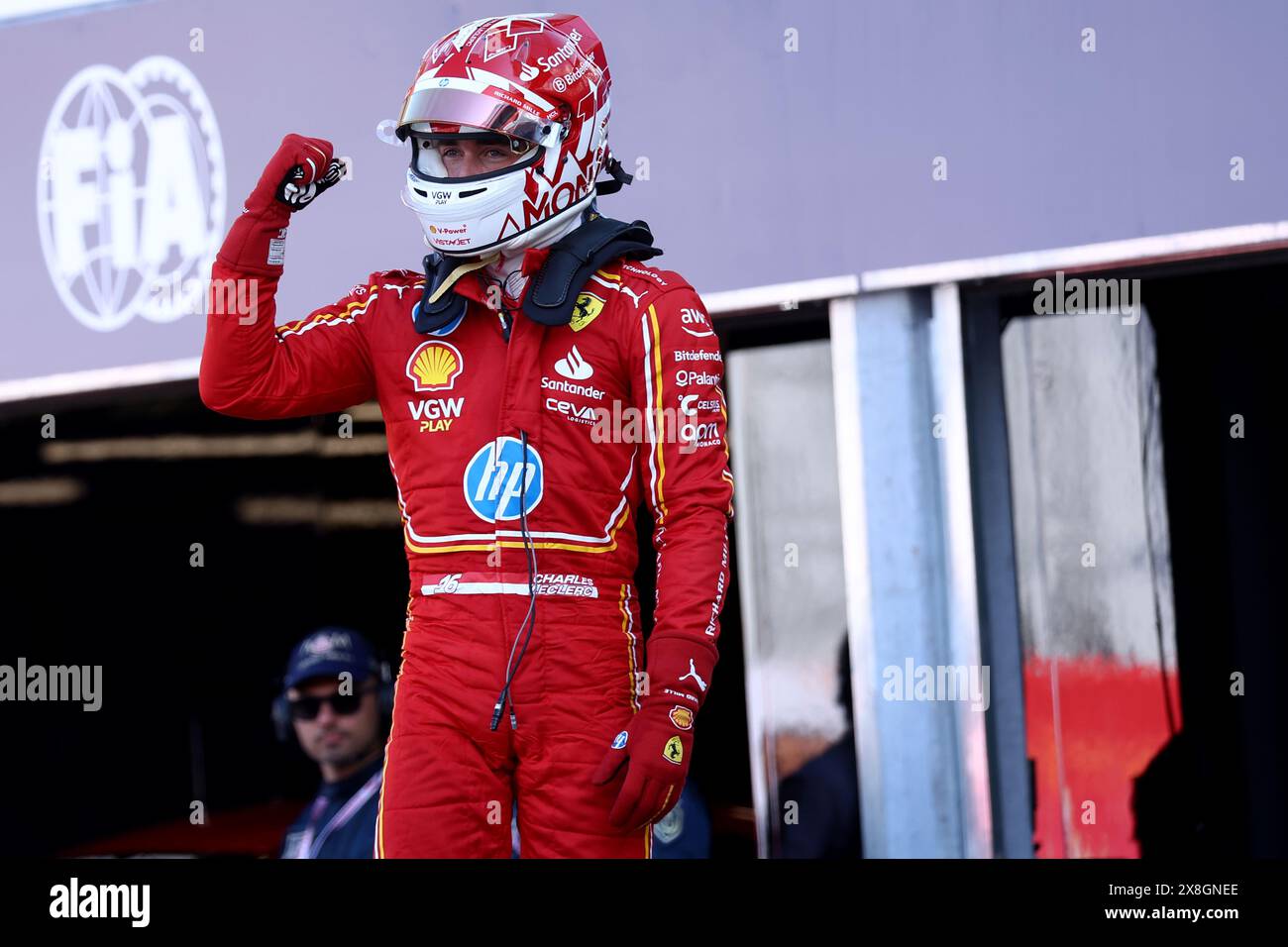 Monaco, Monaco. 25th May, 2024. Charles Leclerc of Scuderia Ferrari ...
