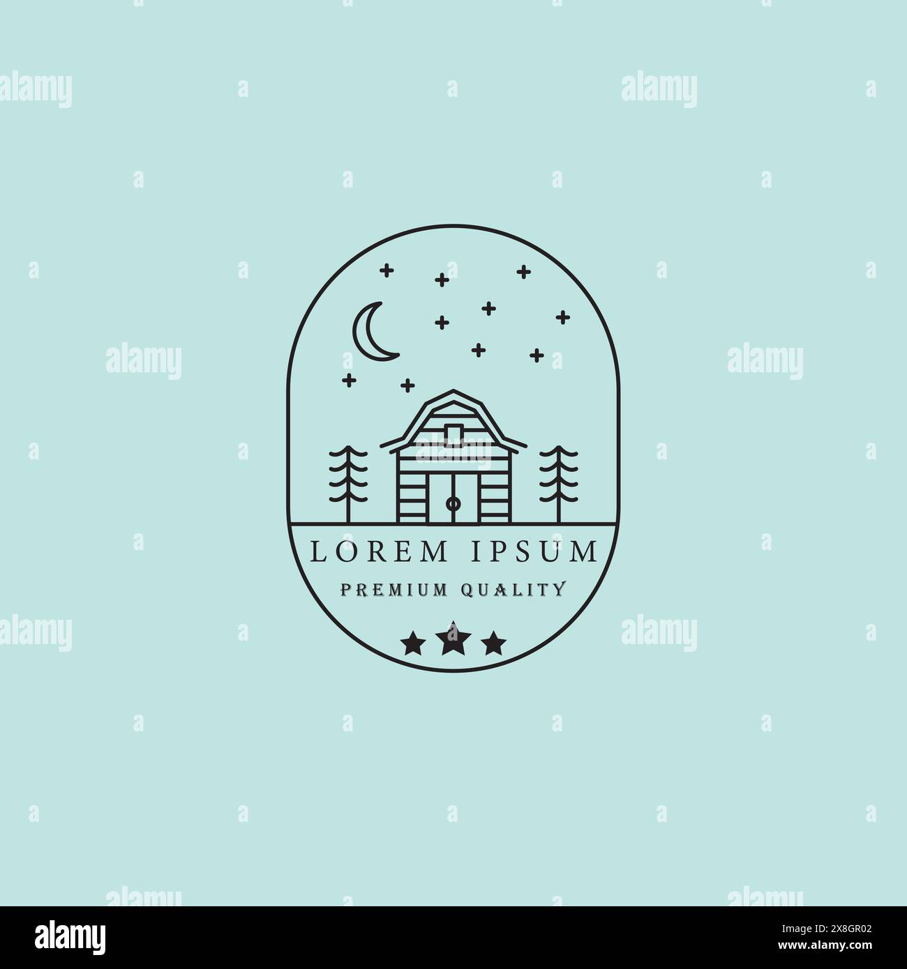 Barn logo vector illustration design Stock Vector