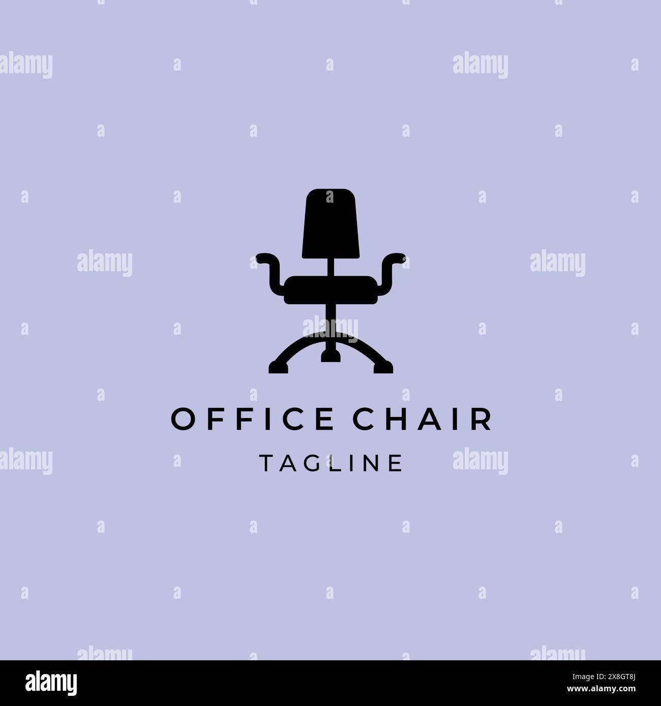 Furniture logo, modern template design, vector icon illustration Stock Vector