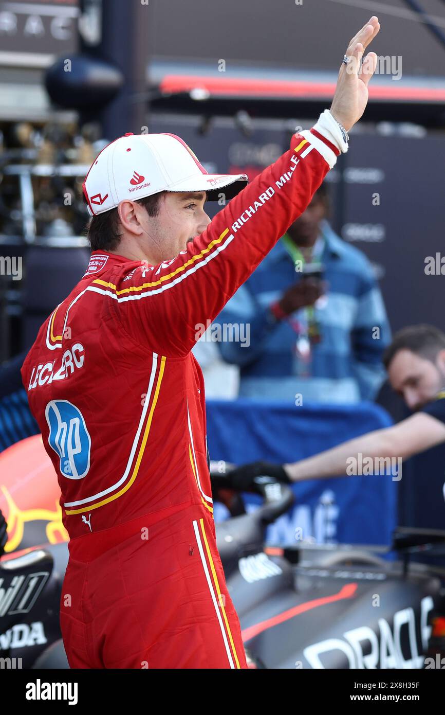 Monaco, Monaco. 25th May, 2024. Charles Leclerc of Scuderia Ferrari ...