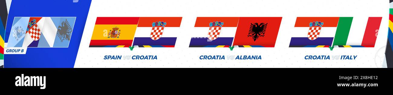 Croatia football team games in group B of International football