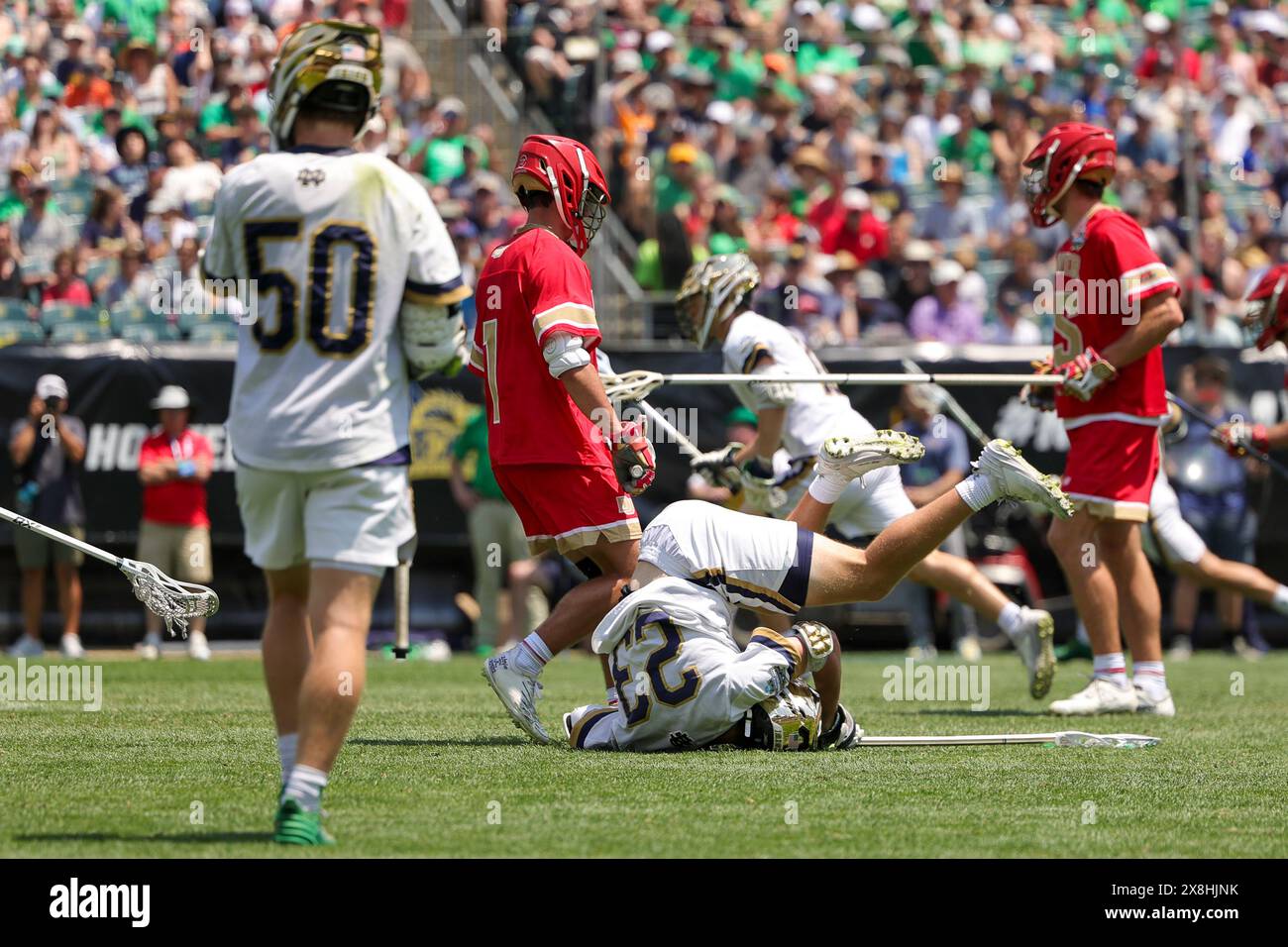 Philadelphia, Pennsylvania, USA. 25th May, 2024. Notre Dame midfielder