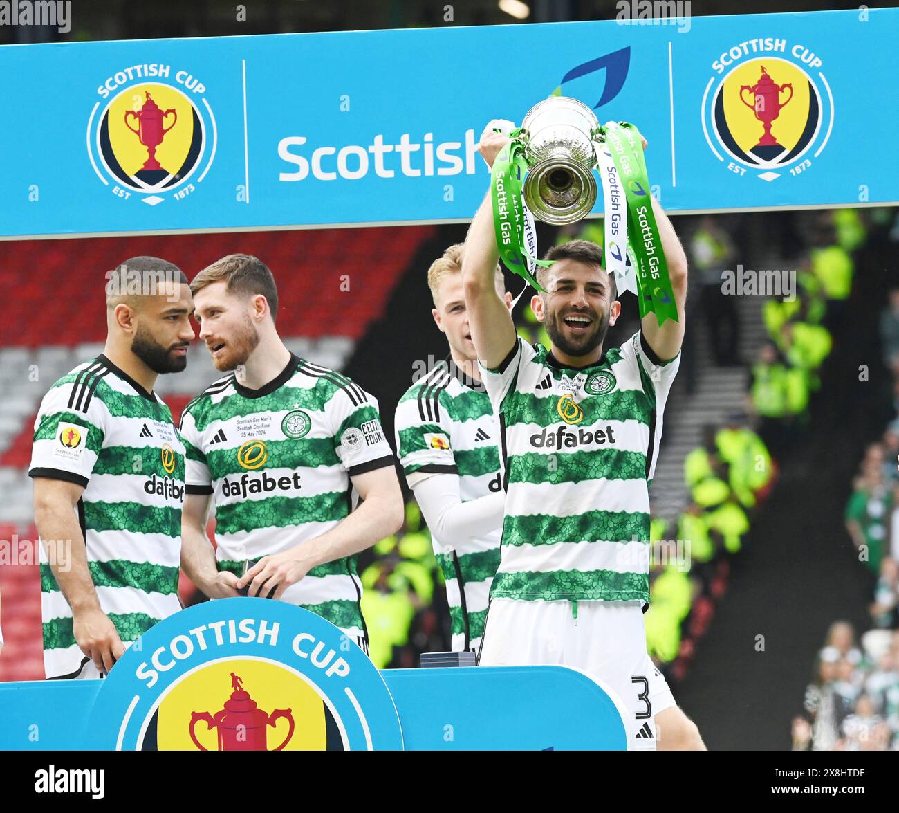 Hampden park glasgow scotland uk 25th may 2024 celtic vs range hires