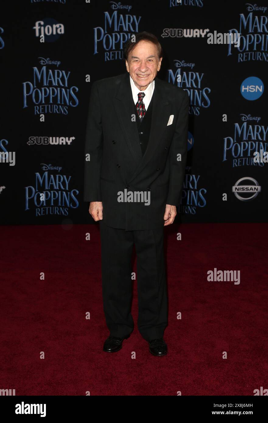 **FILE PHOTO**. 25th May 2024. Richard M. Sherman Has Passed Away. HOLLYWOOD, CA - NOVEMBER 29: Richard Sherman, at the World Premiere of Disney's Mary Poppins Returns at The Dolby Theater in Hollywood, California on November 29, 2018. Credit: Faye Sadou/MediaPunch Credit: MediaPunch Inc/Alamy Live News Stock Photo