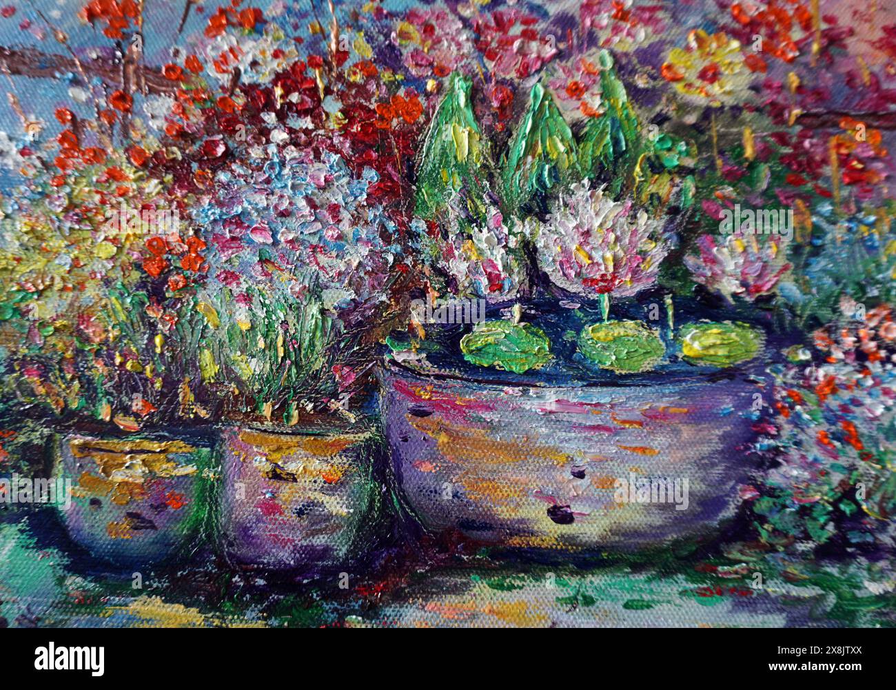 Abstract botanical painting hi-res stock photography and images - Alamy
