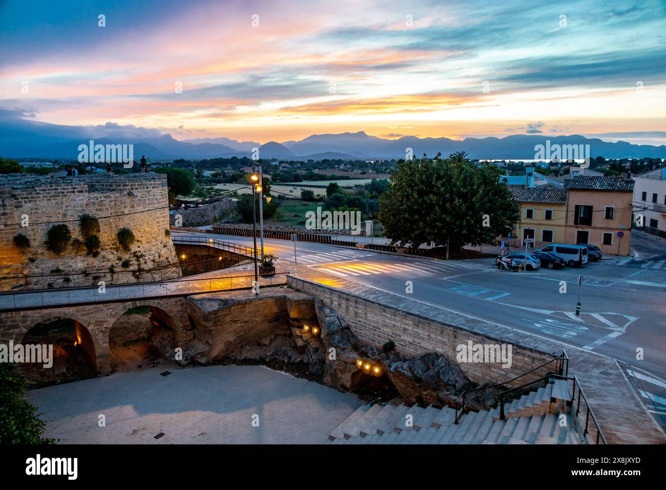 evening-tour-through-the-ancient-old-town-of-alc-dia-stock-photo-alamy