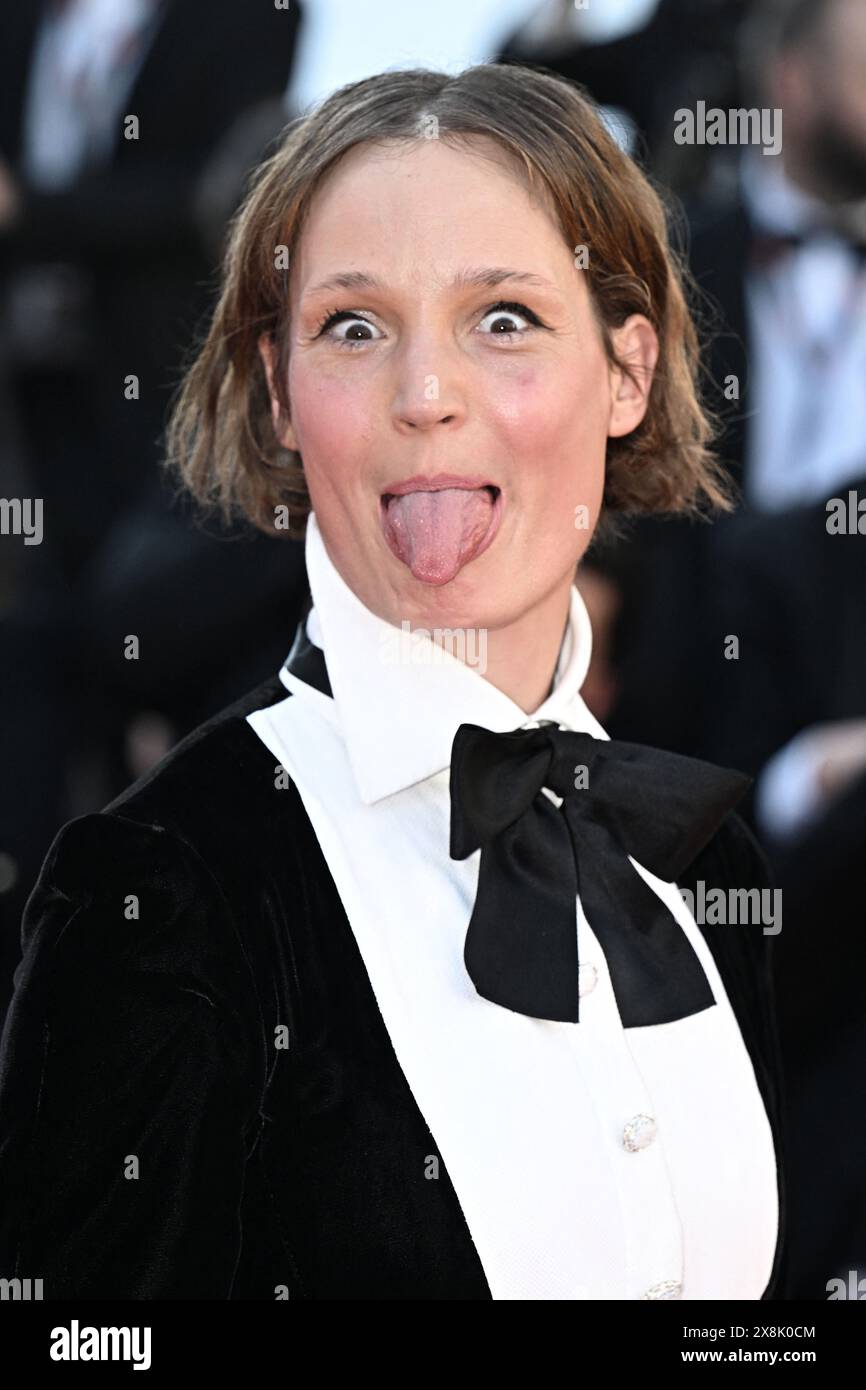 Cannes, France. 26th May, 2024. Vicky Krieps attends the Red Carpet of