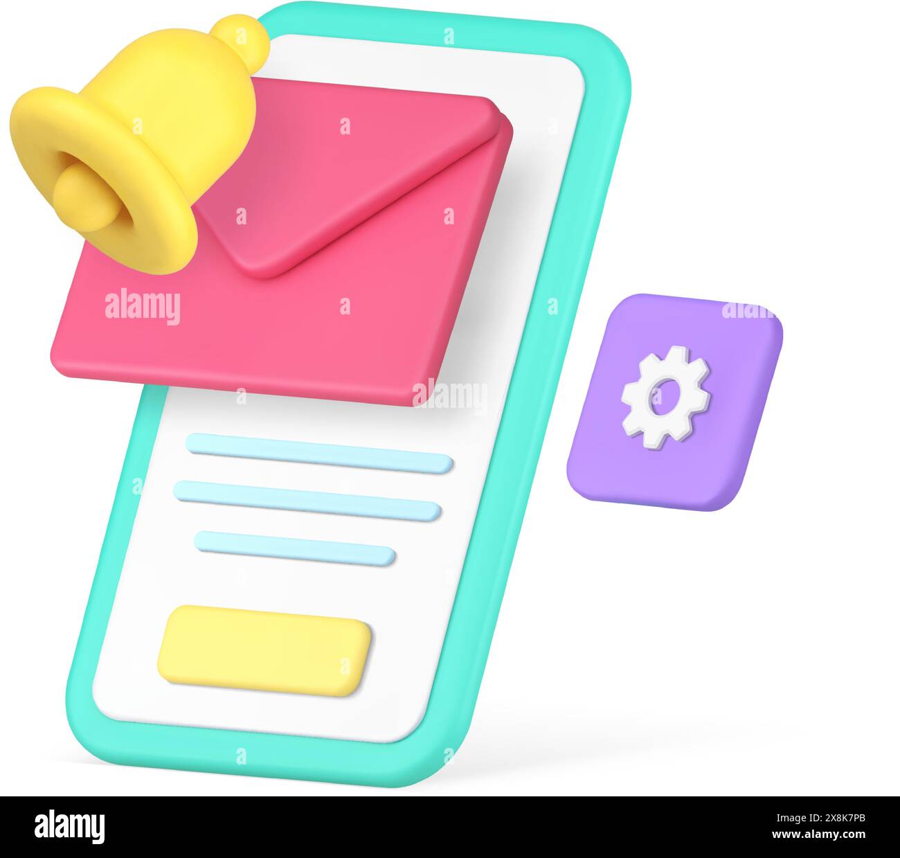 3d rendering email inbox Stock Vector Images - Alamy