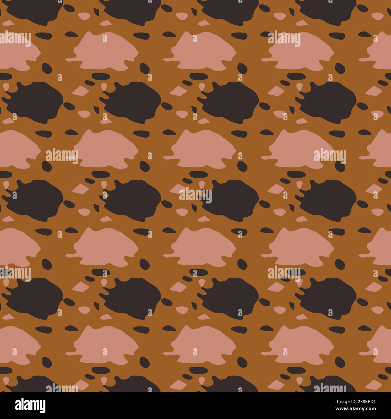 Shape Handwork Tribal ethnic camouflage abstract pattern design in fall color trend ...