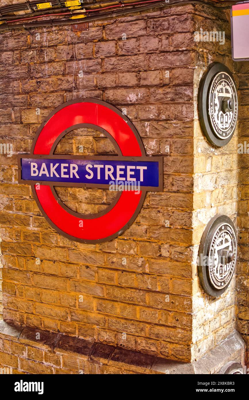 London Underground Tube old Baker Street Station original station of ...