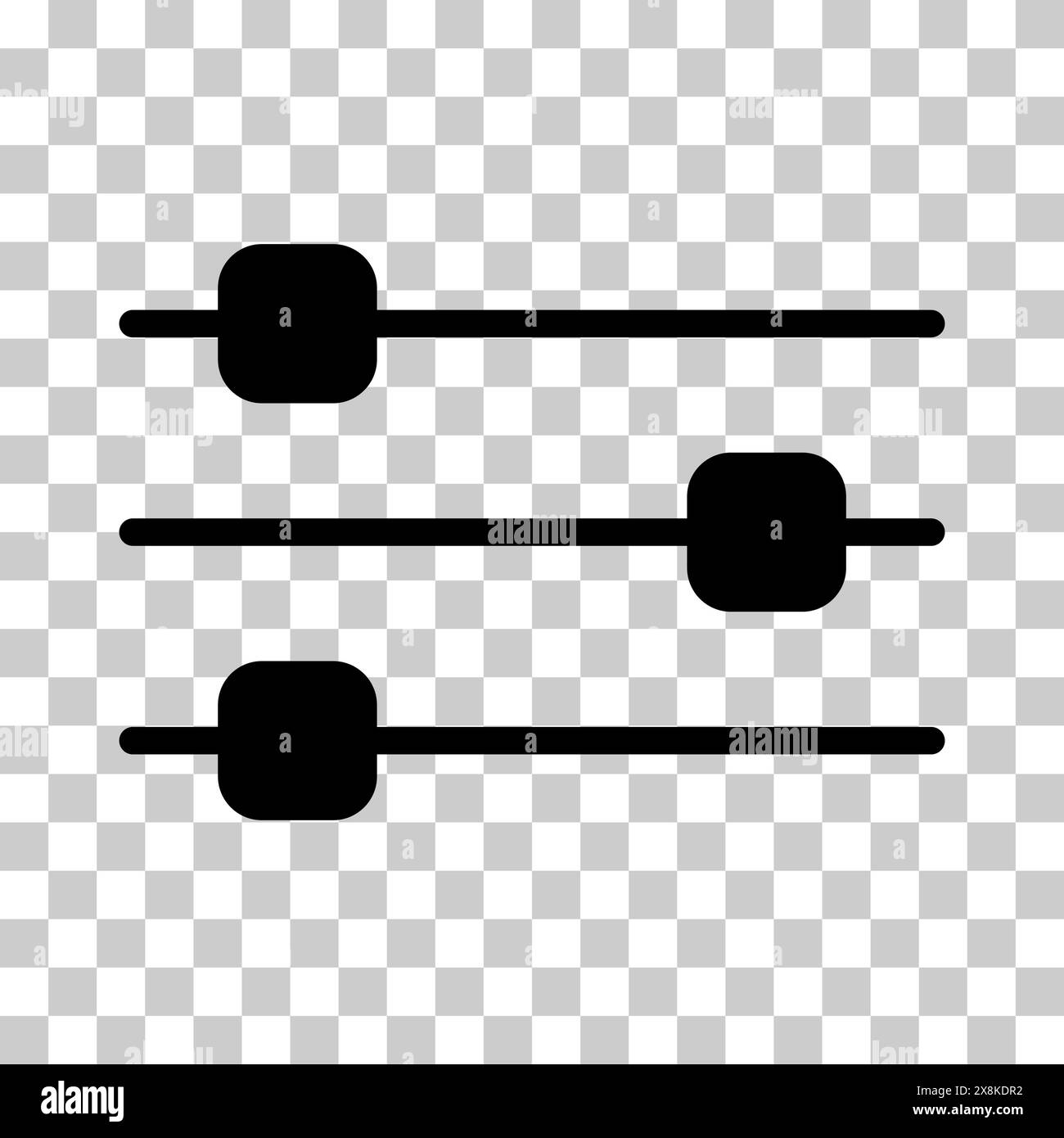 Volume mixer control icon, filter sound symbol button, switch sign ...