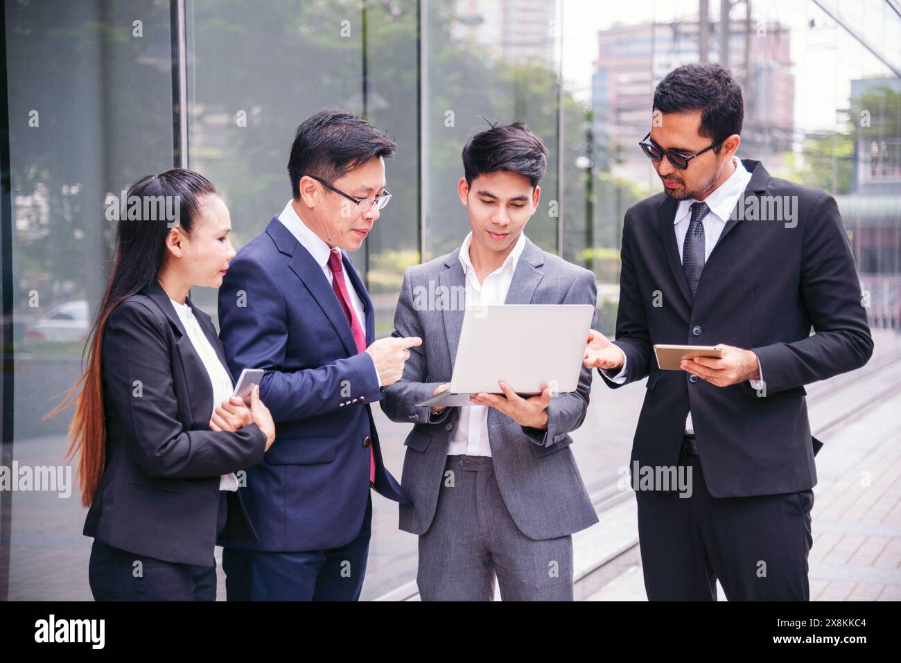 Multicultural team brainstorming in hi-res stock photography and images ...