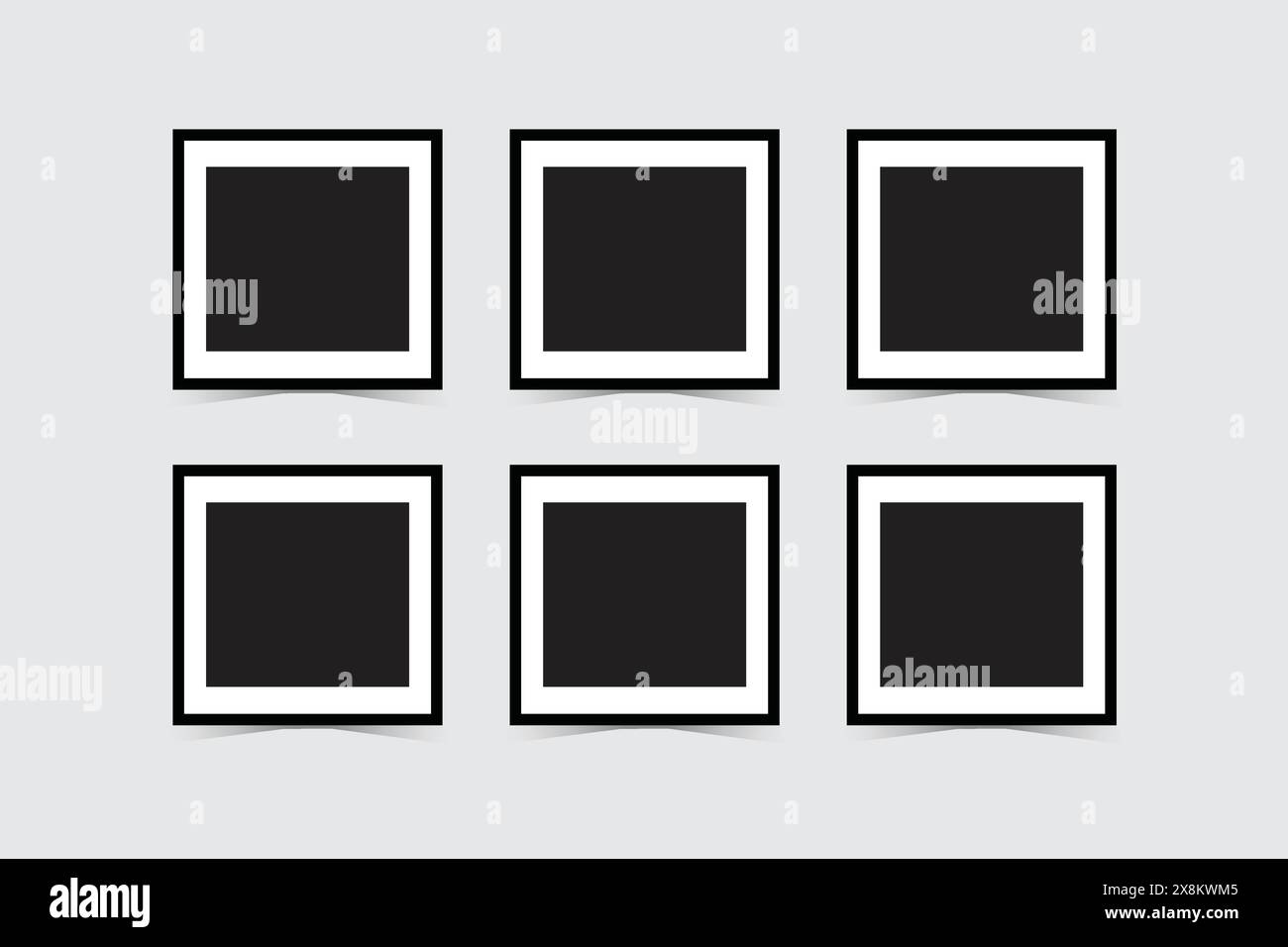 Templates photo collage image frames for photo or Picture Stock Vector