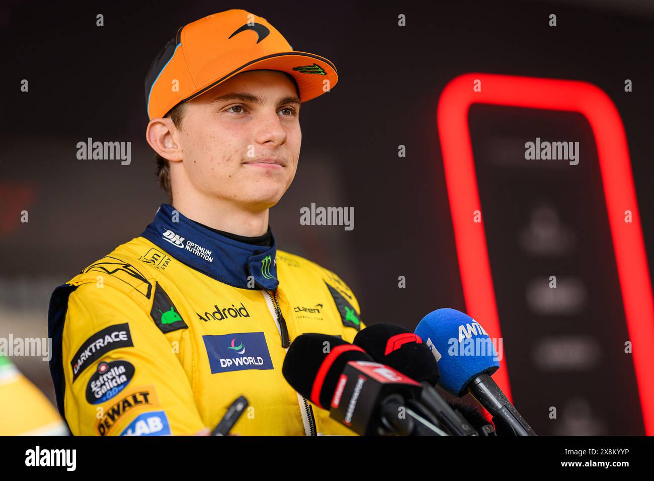 McLaren Formula 1 Team’s Australian driver Oscar Piastri talks to the ...