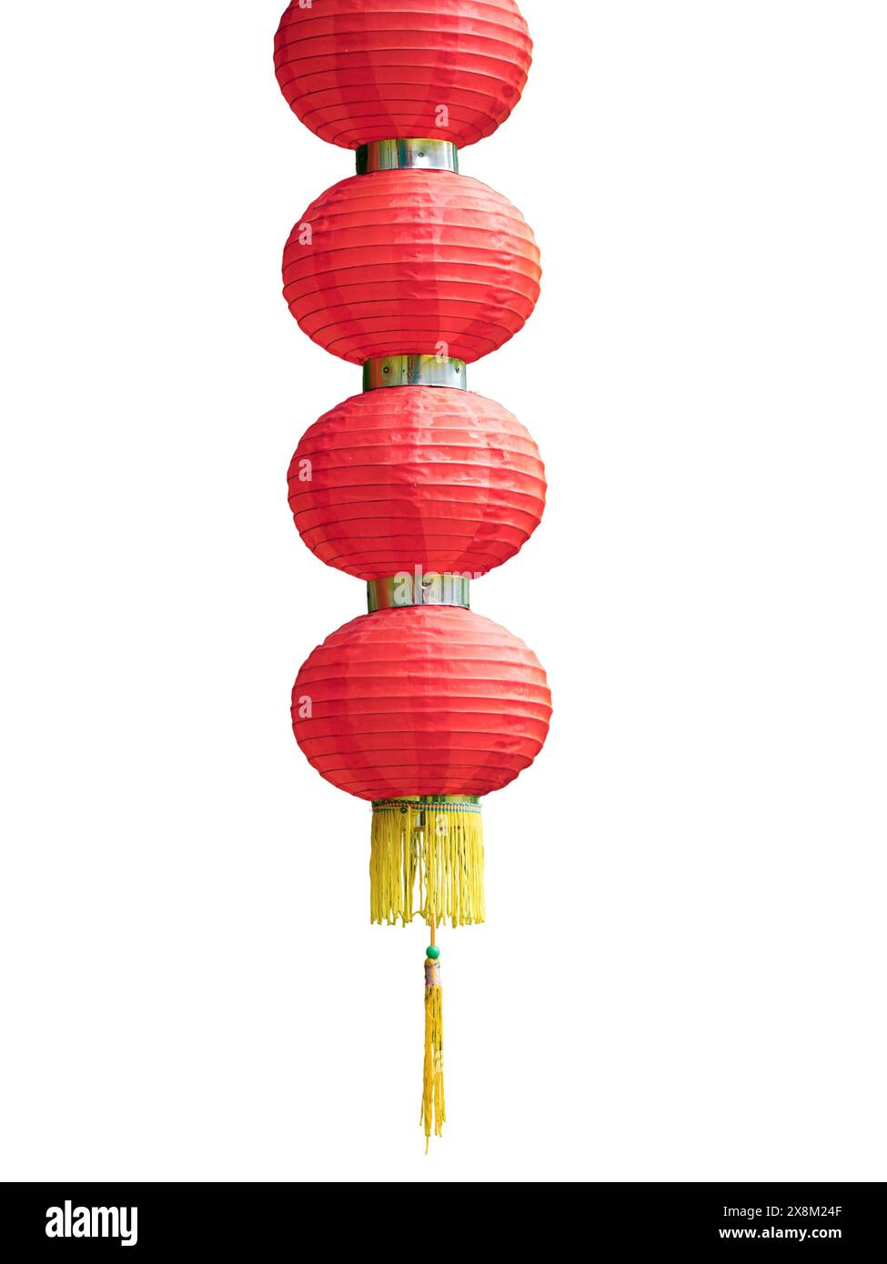 Beautiful chinese Lantern isolated in White Background Stock Photo - Alamy
