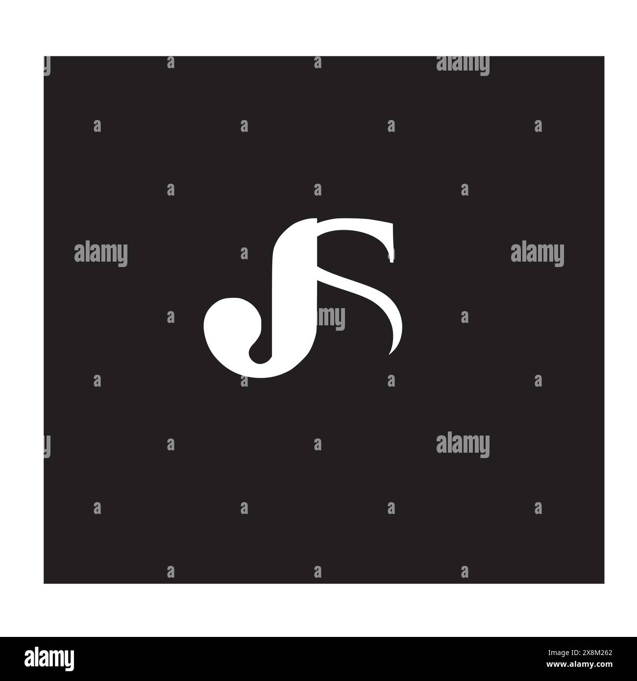 JS letter creative minimal branding logo Stock Vector Image & Art - Alamy